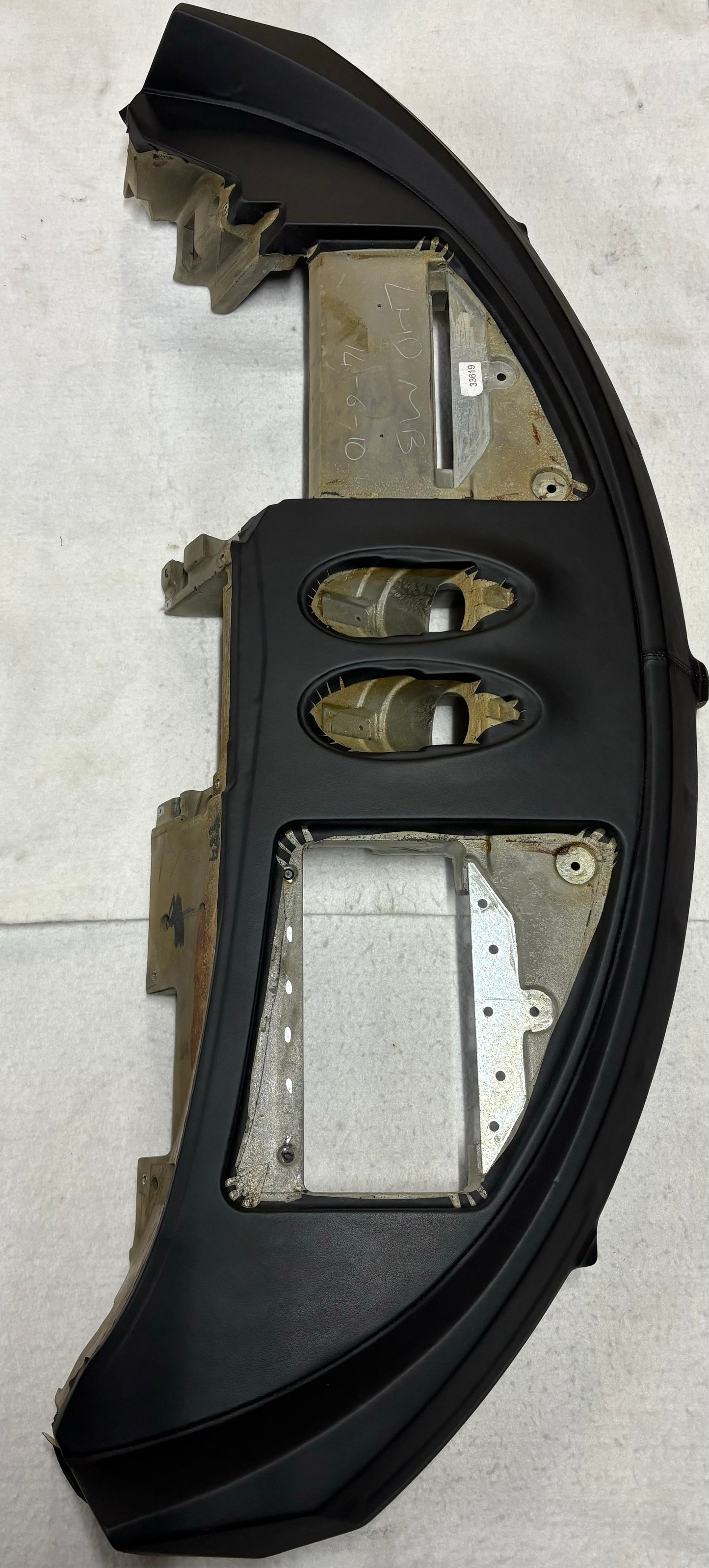 A132V4067J Fascia Panel, trimmed, LHD, leather *REDONE IN SHRINK PROOF VINYL*