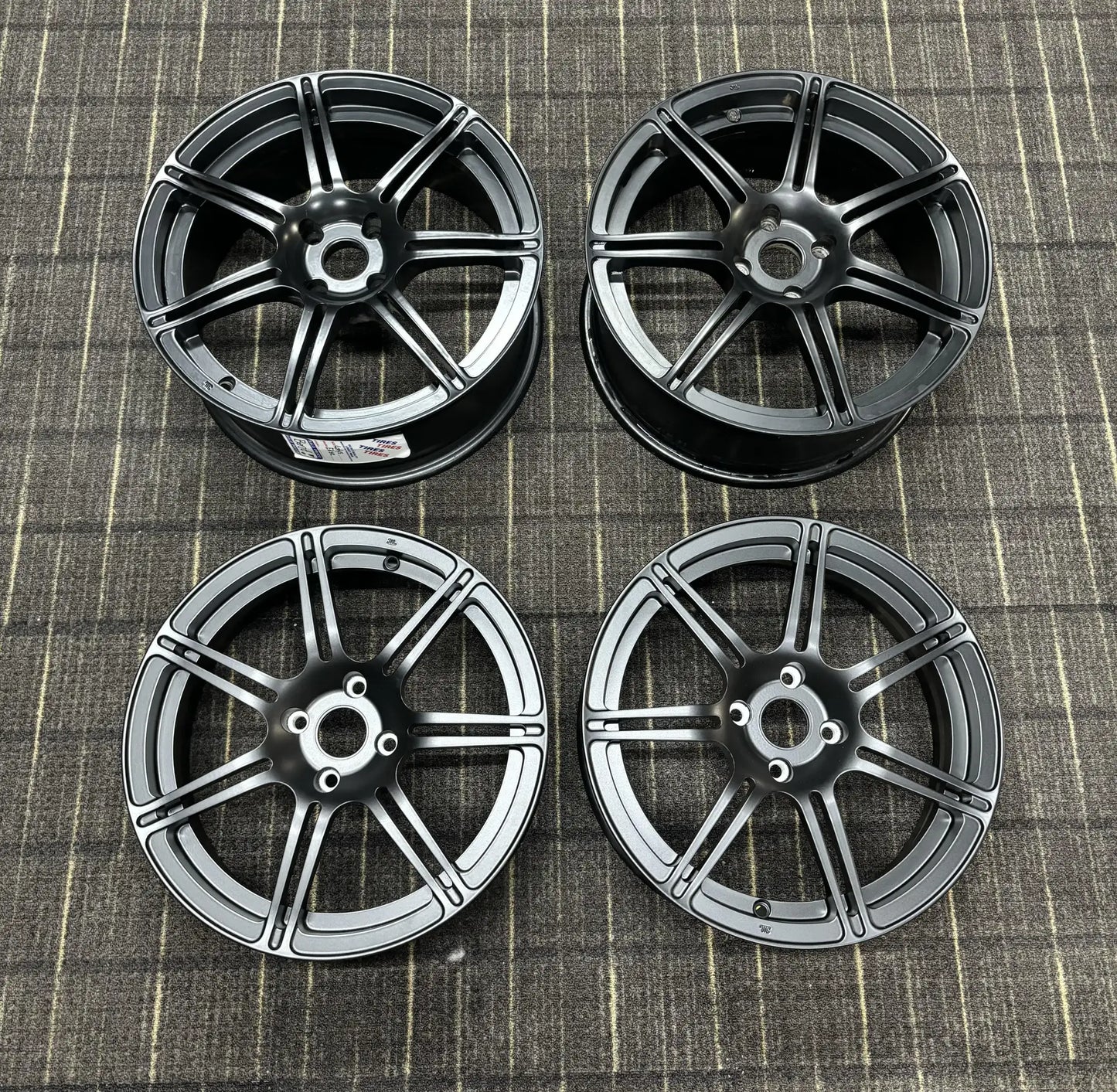 Set Of Black LSS Wheels 6" Fronts *Read Description*
