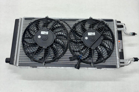 NOS A117P0095F + A117P0130H + A111M6070S  (Radiator + Condenser + Cooling Fans Assembly)