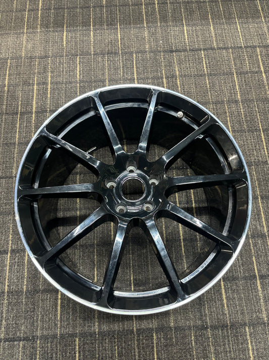 A710G0012F Rear Forged Wheel Ten Spoke 20 X 10.5J ET69 Black Dimond Cut