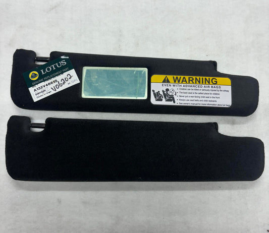 A132V4661S + A132v4660S Black Sun visor Pair