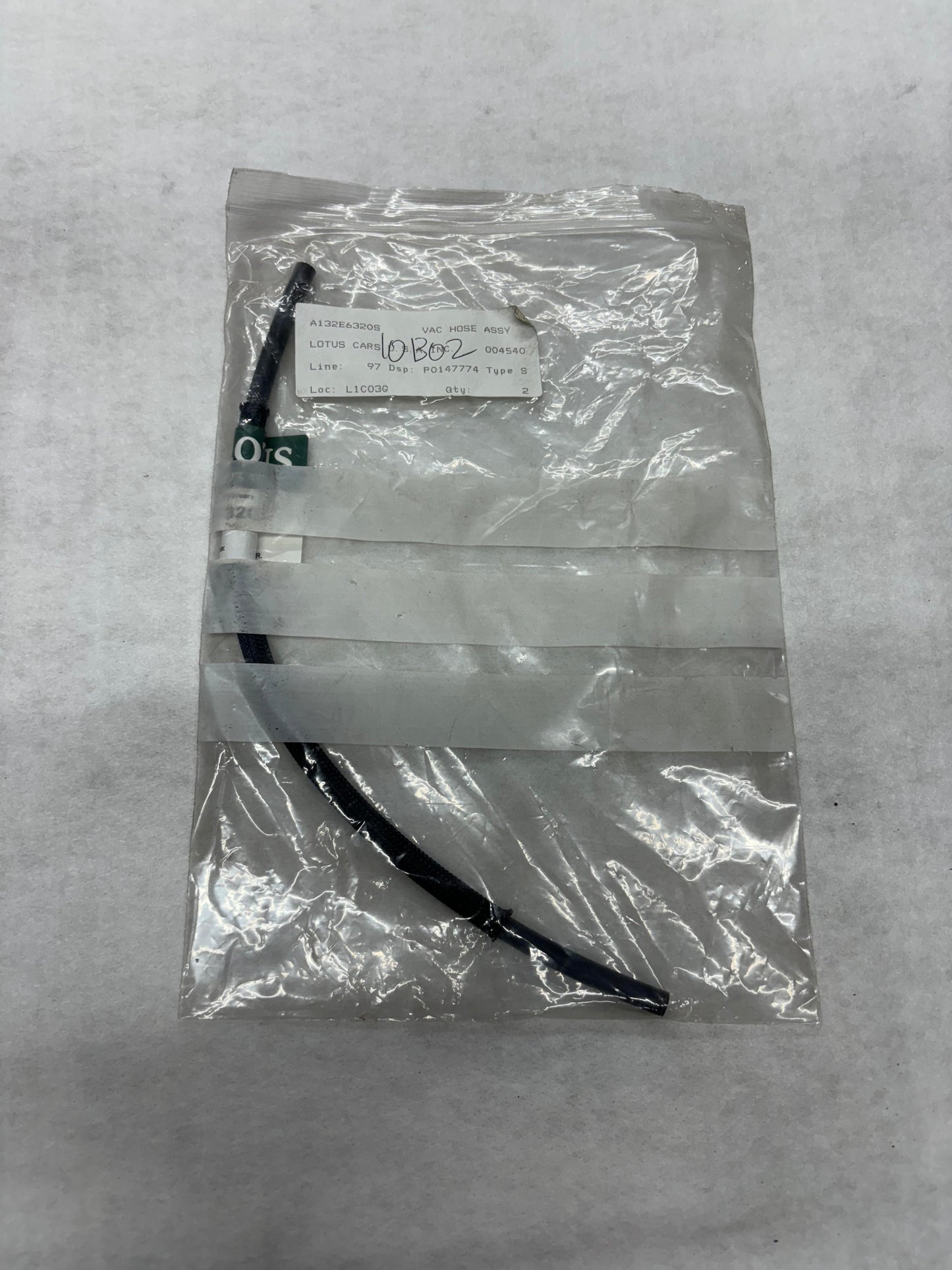 A132E6320S Hose, Vacuum, Airbox To Inlet Plenum