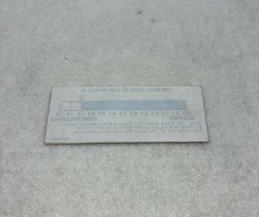 A121U0011F Label Smog Index